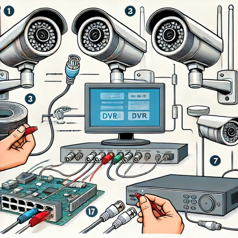 how to install analog cctv camera